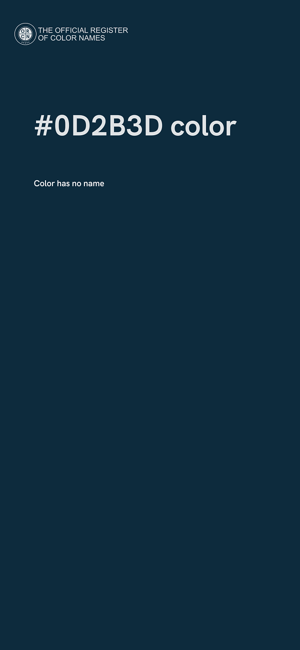 #0D2B3D color image