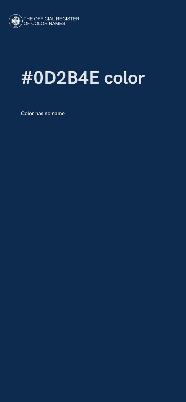 #0D2B4E color image
