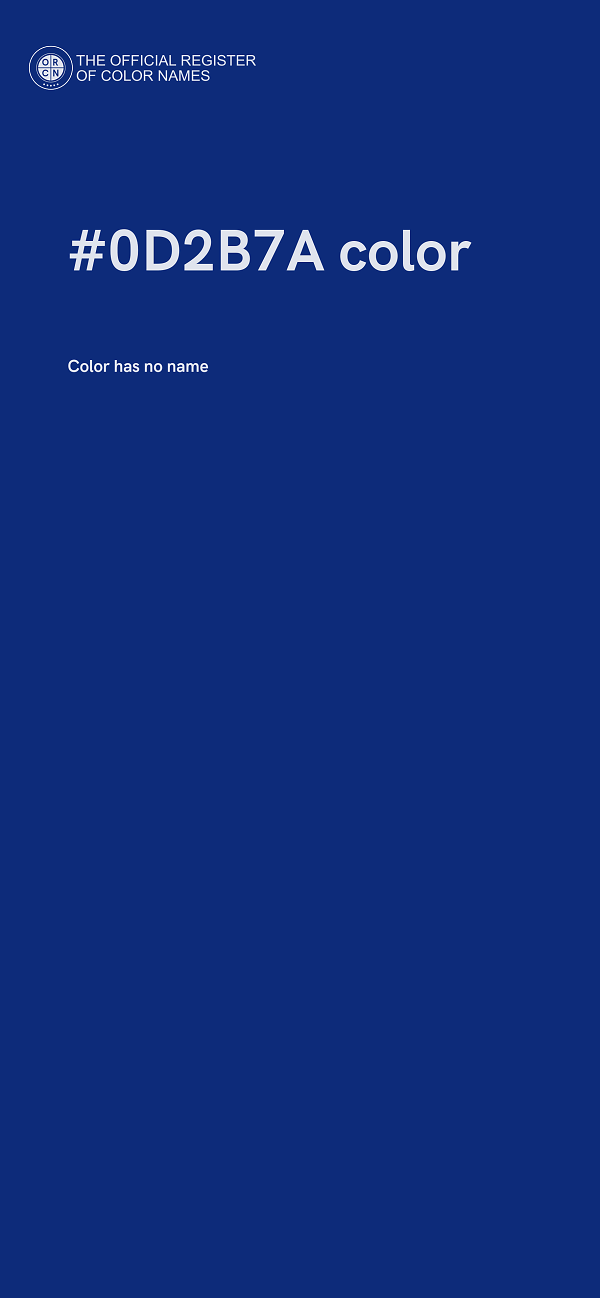 #0D2B7A color image