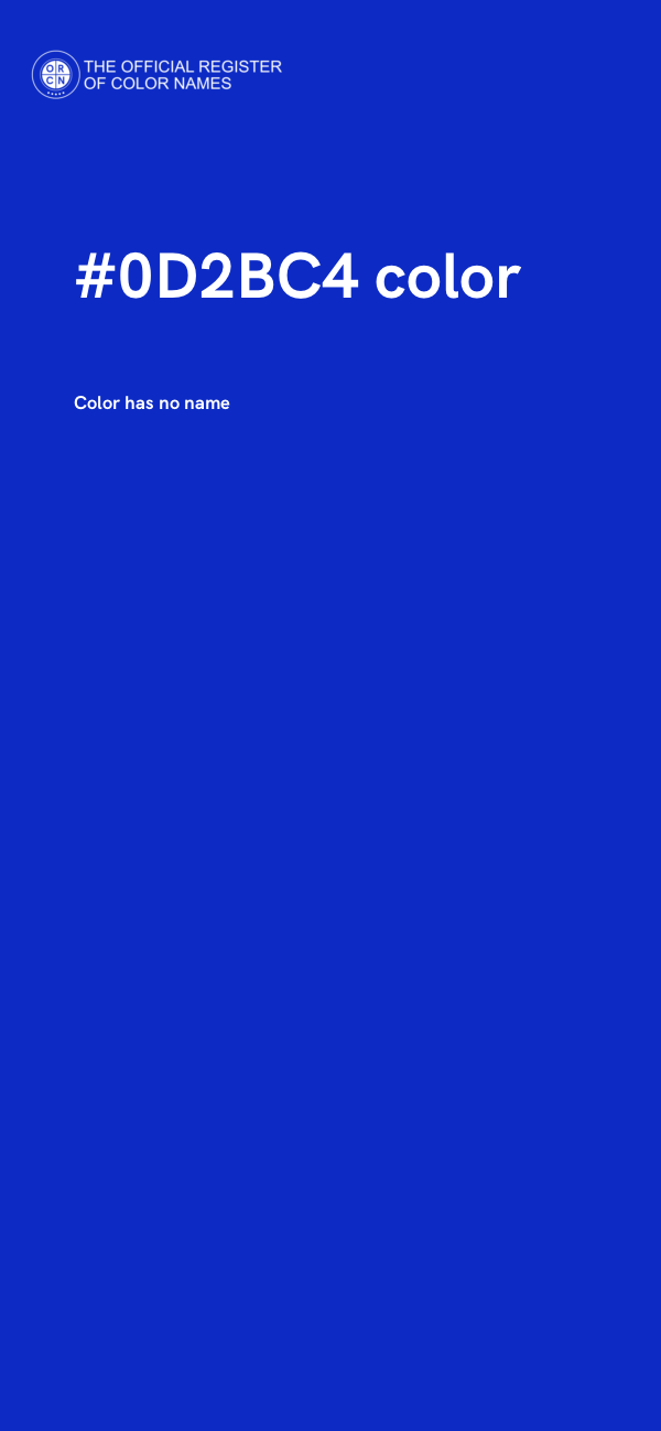 #0D2BC4 color image