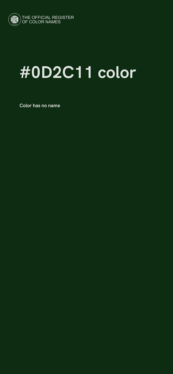 #0D2C11 color image