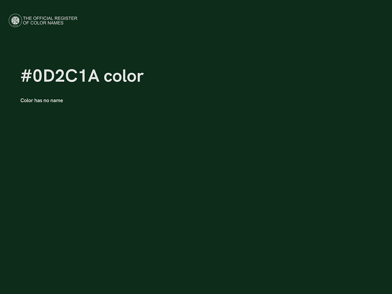 #0D2C1A color image