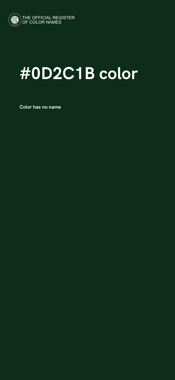 #0D2C1B color image