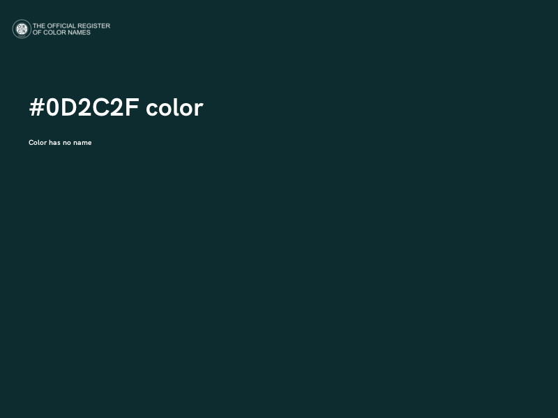 #0D2C2F color image