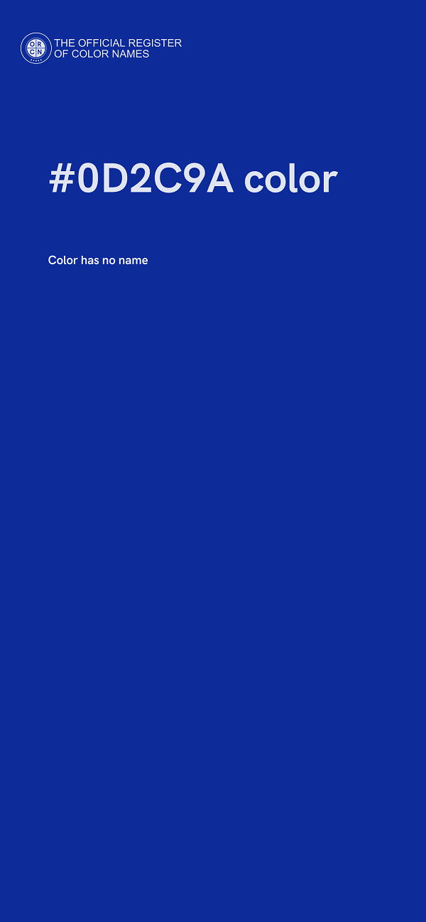 #0D2C9A color image