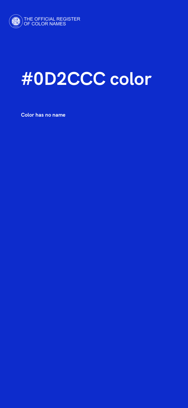 #0D2CCC color image