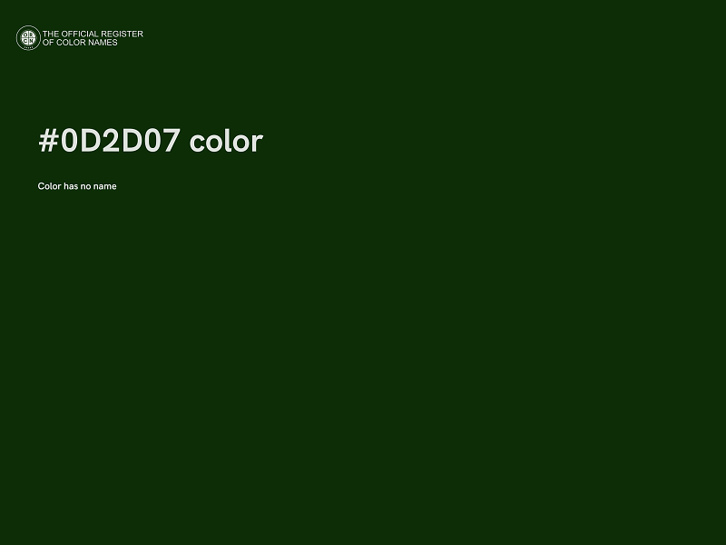 #0D2D07 color image