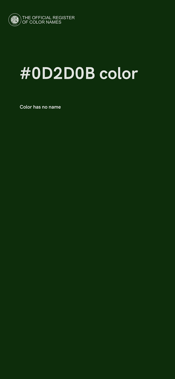 #0D2D0B color image