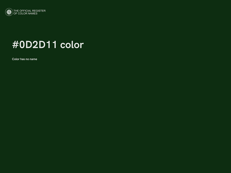#0D2D11 color image