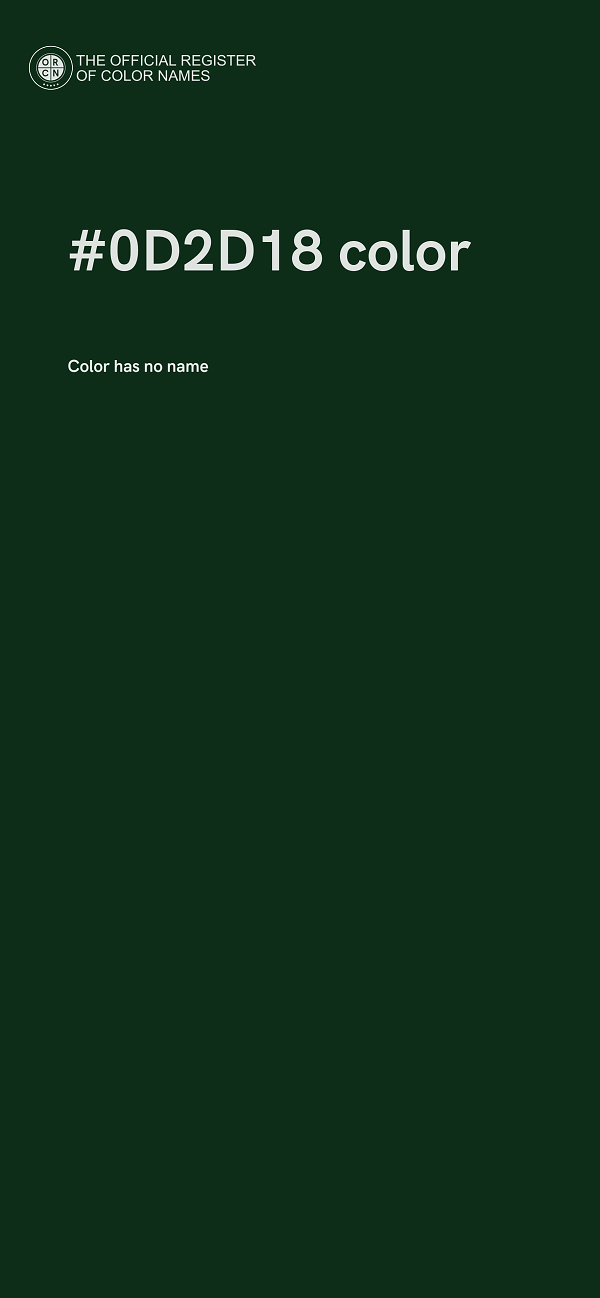 #0D2D18 color image