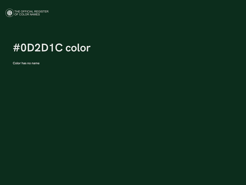 #0D2D1C color image