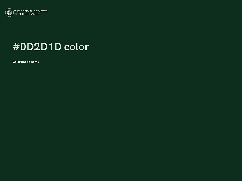 #0D2D1D color image