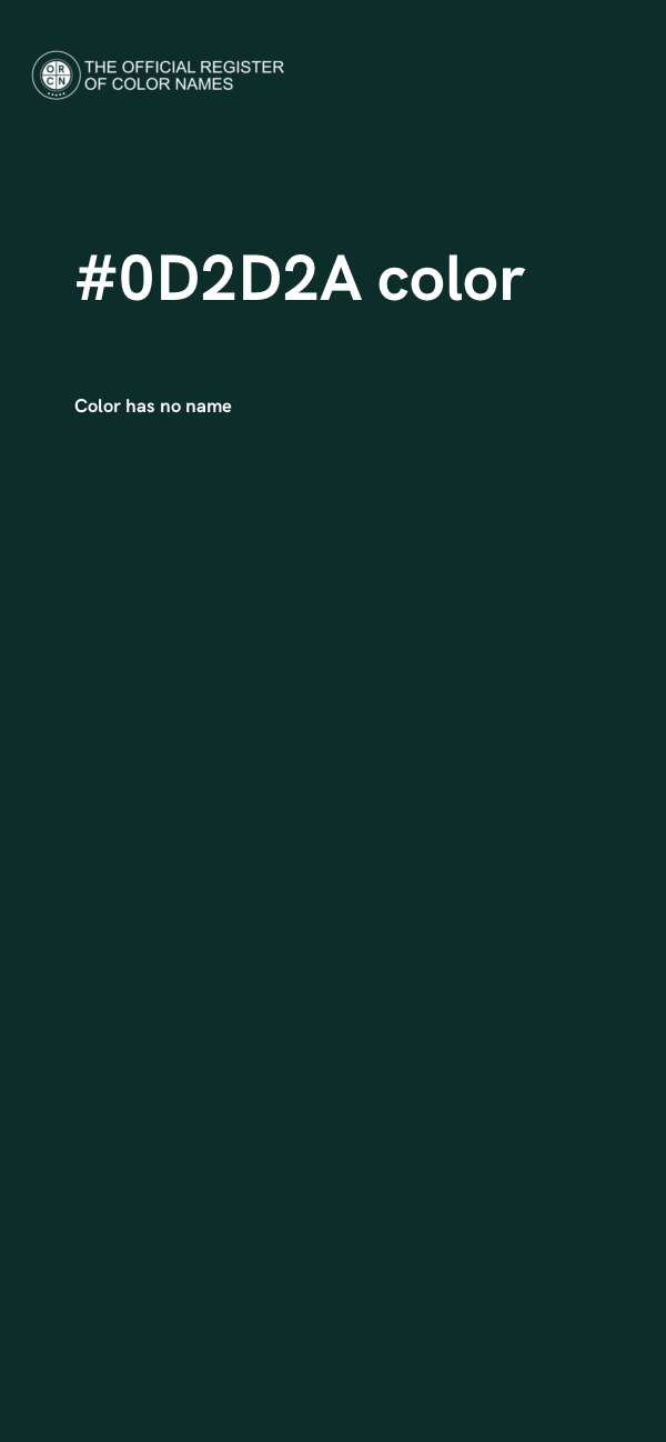 #0D2D2A color image