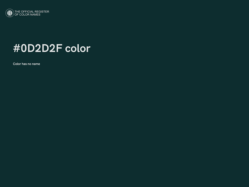 #0D2D2F color image