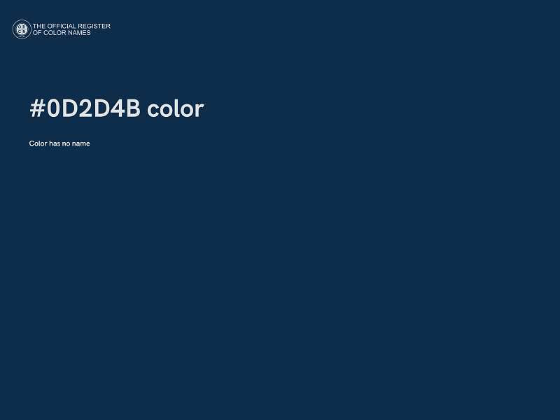 #0D2D4B color image