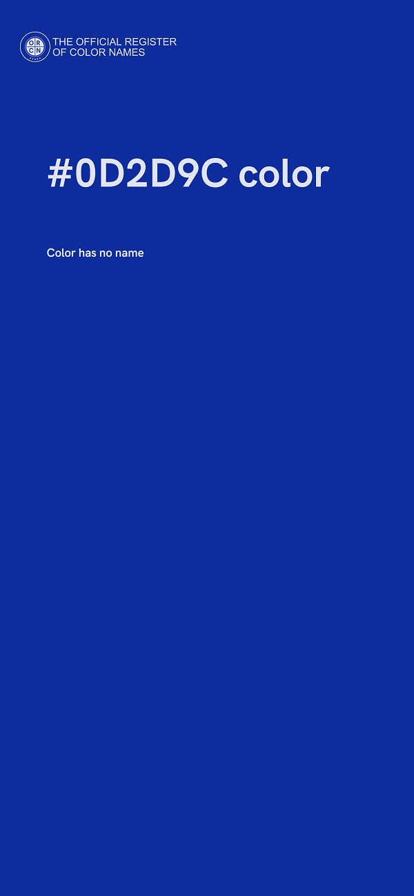 #0D2D9C color image