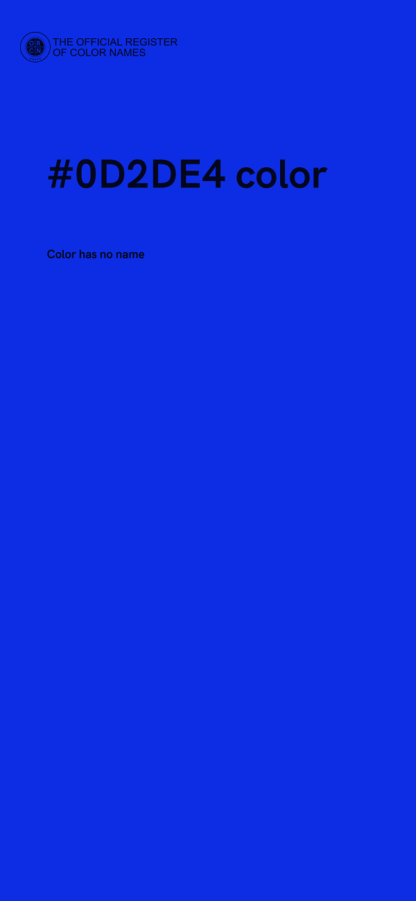 #0D2DE4 color image