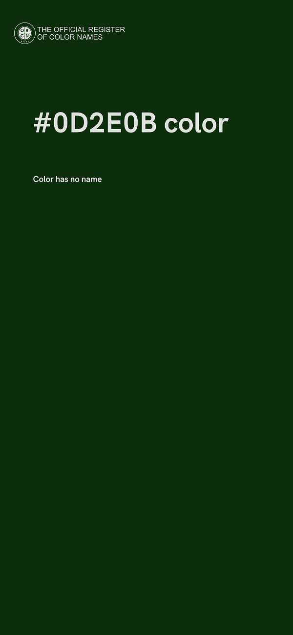 #0D2E0B color image