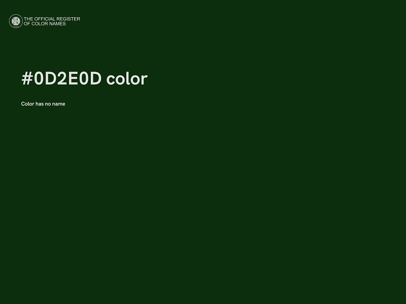 #0D2E0D color image