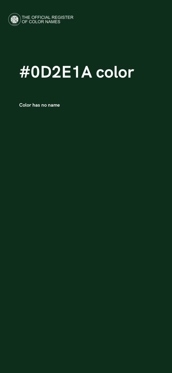 #0D2E1A color image