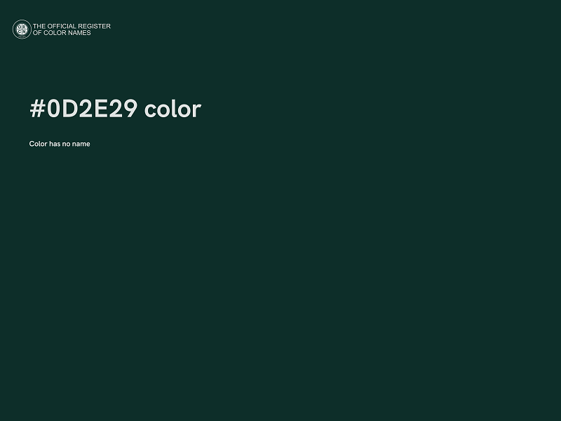 #0D2E29 color image