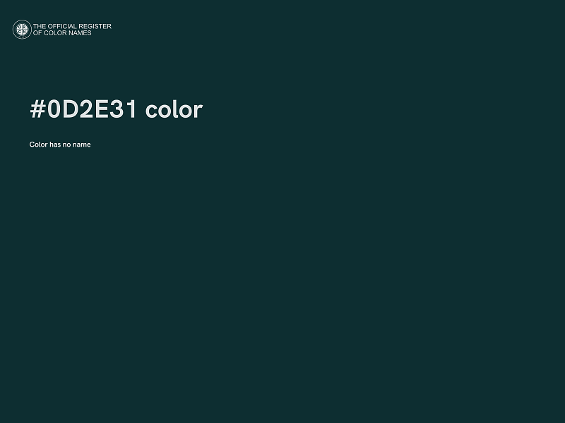 #0D2E31 color image