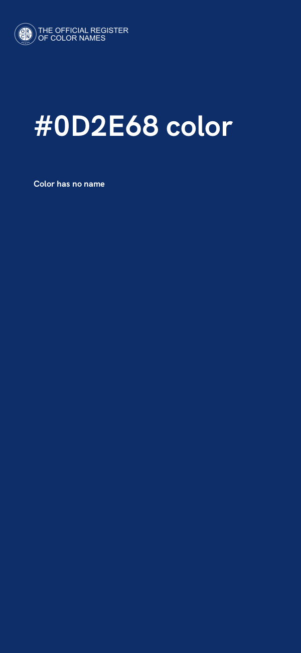 #0D2E68 color image