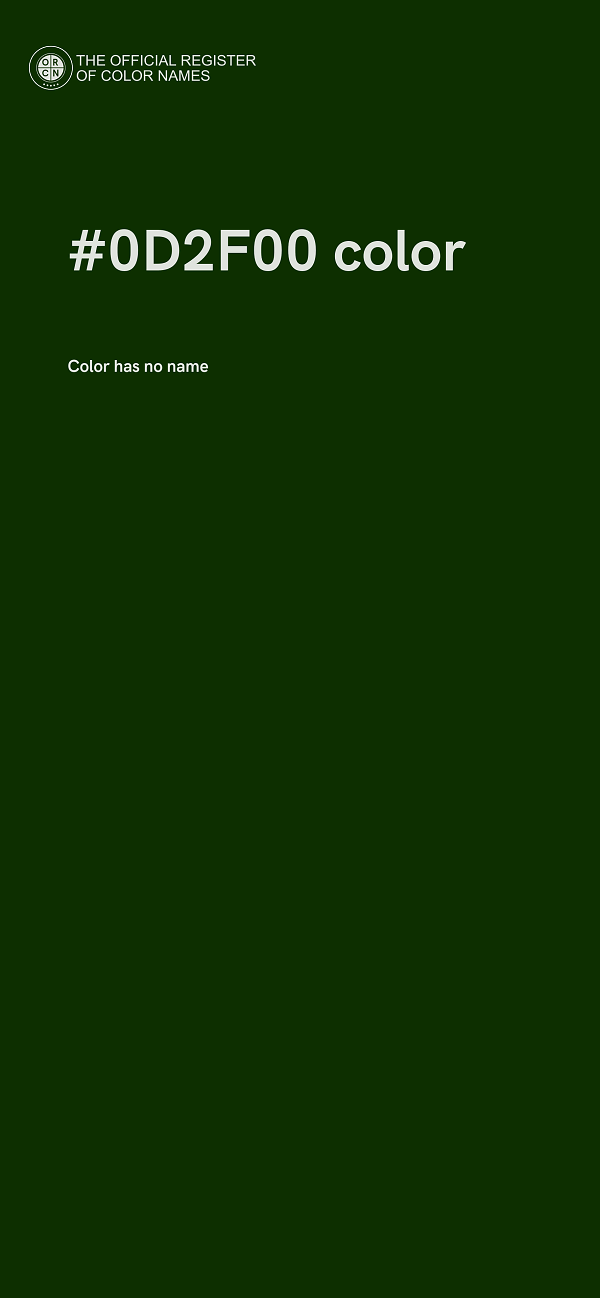 #0D2F00 color image