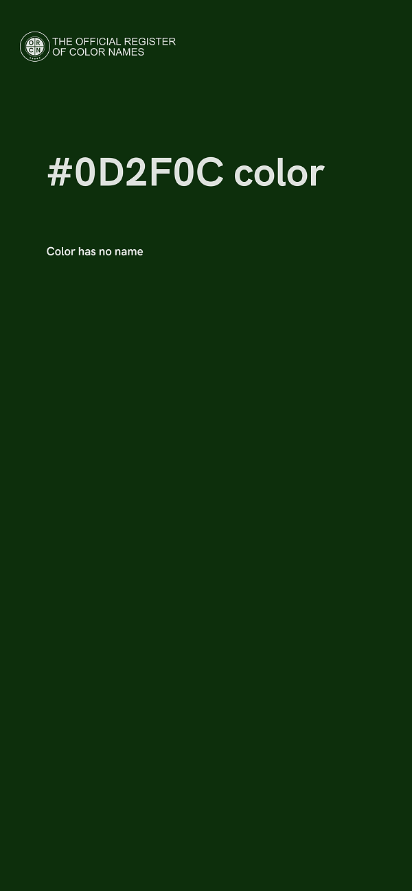 #0D2F0C color image
