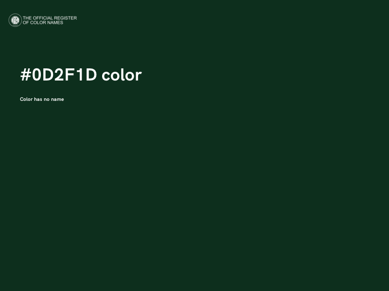 #0D2F1D color image