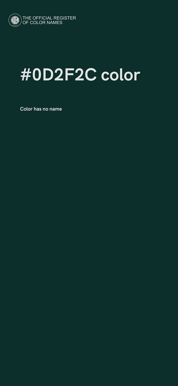 #0D2F2C color image