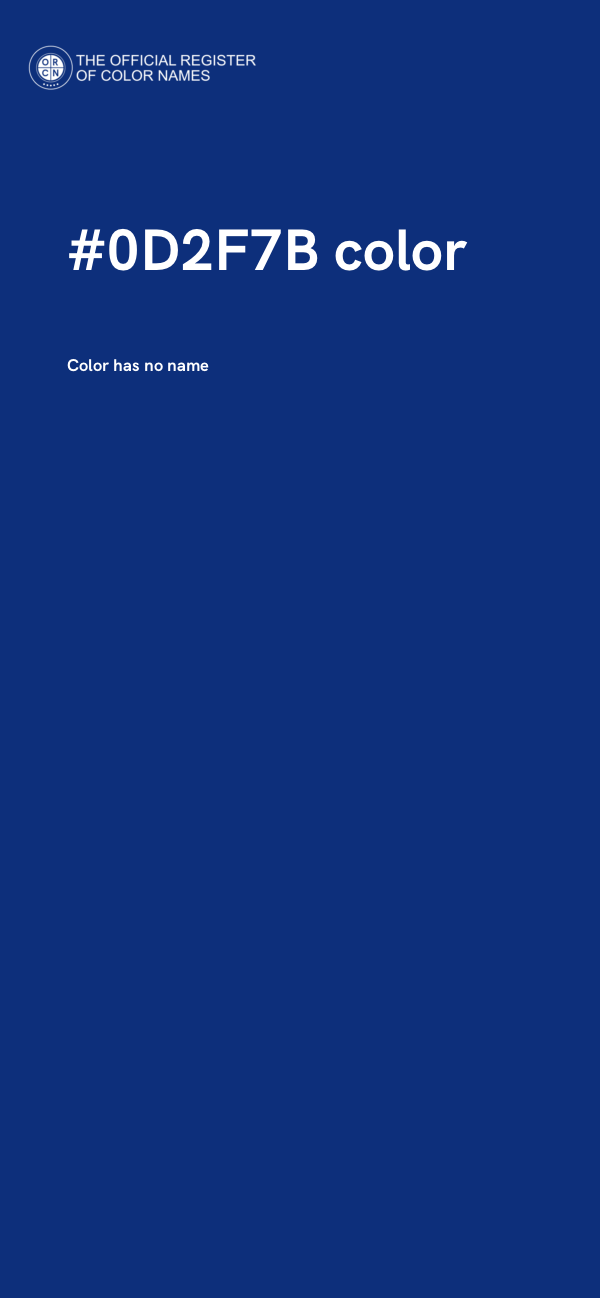 #0D2F7B color image