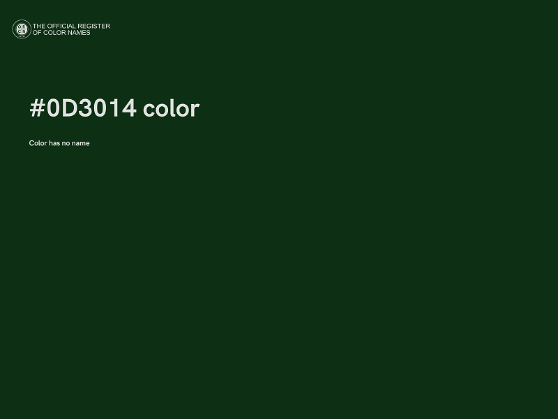 #0D3014 color image