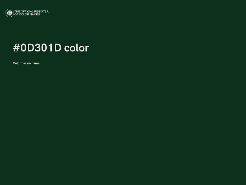 #0D301D color image
