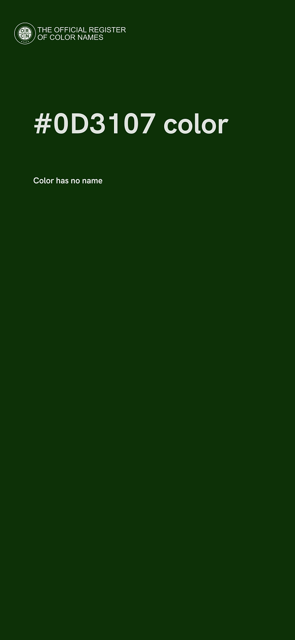 #0D3107 color image