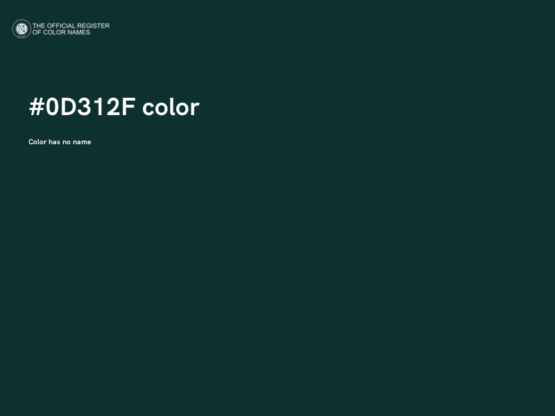 #0D312F color image