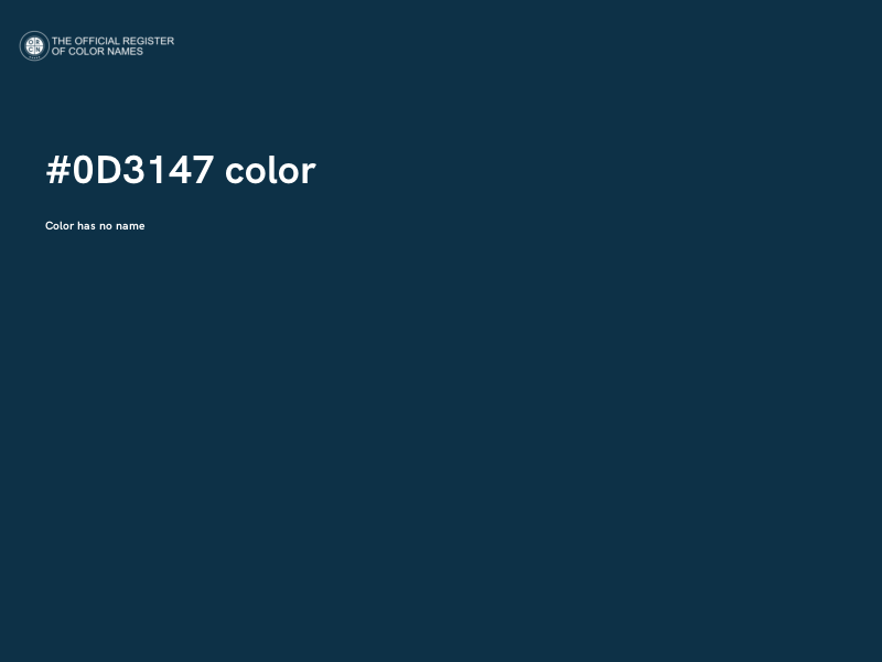 #0D3147 color image