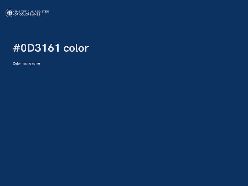#0D3161 color image