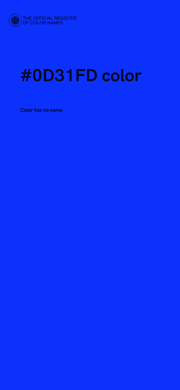 #0D31FD color image