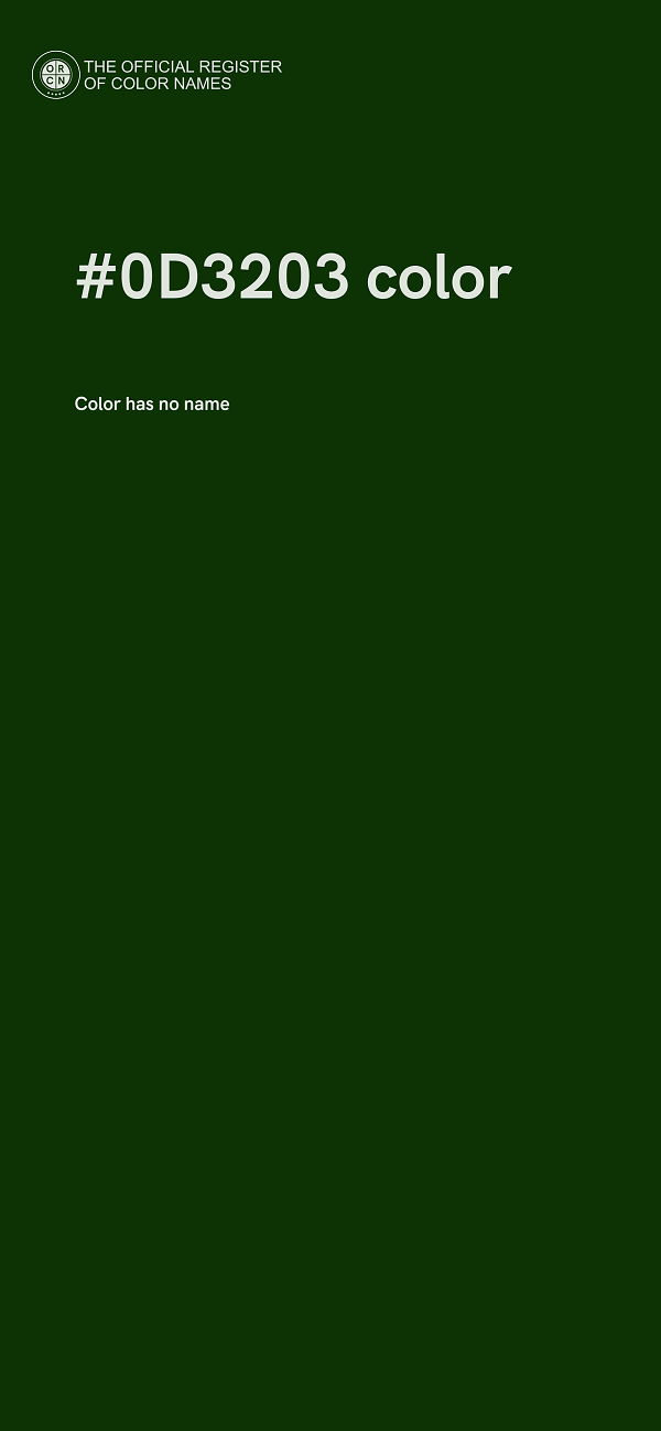 #0D3203 color image
