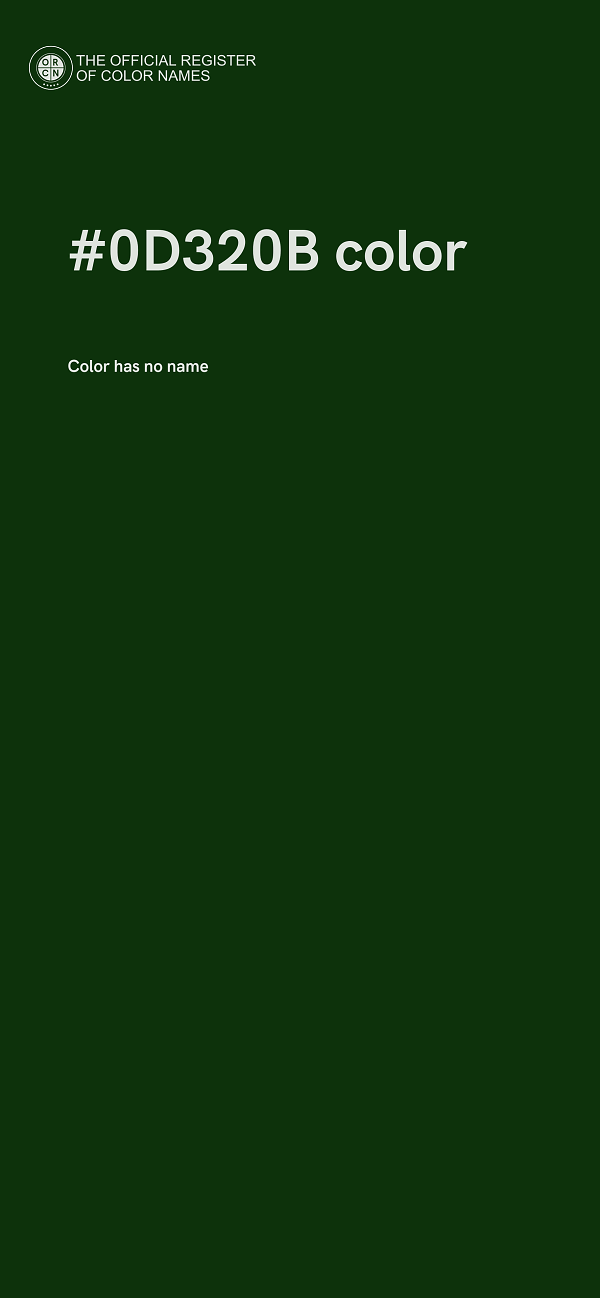 #0D320B color image
