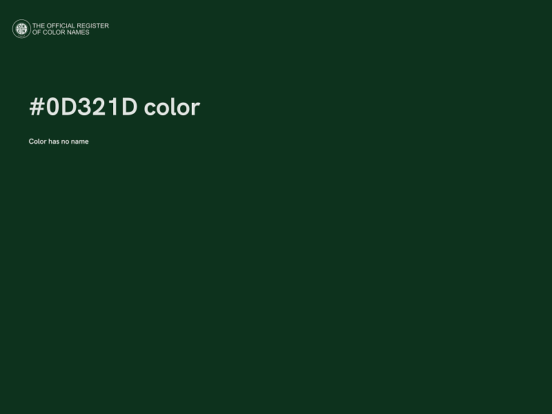 #0D321D color image
