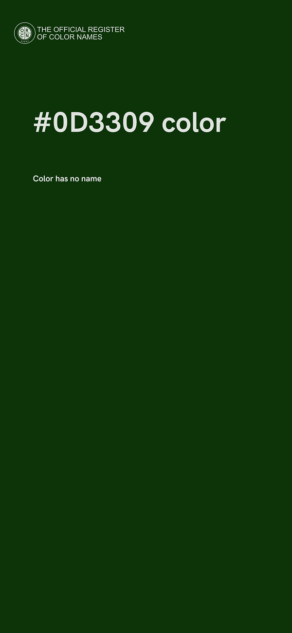 #0D3309 color image