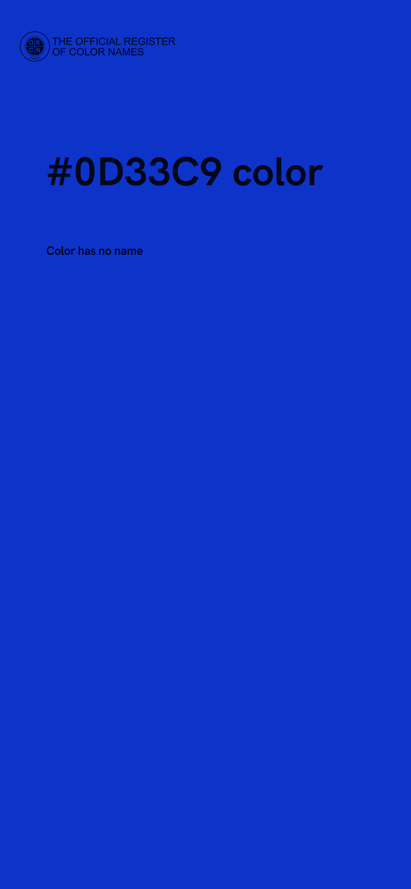 #0D33C9 color image