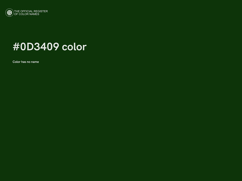 #0D3409 color image