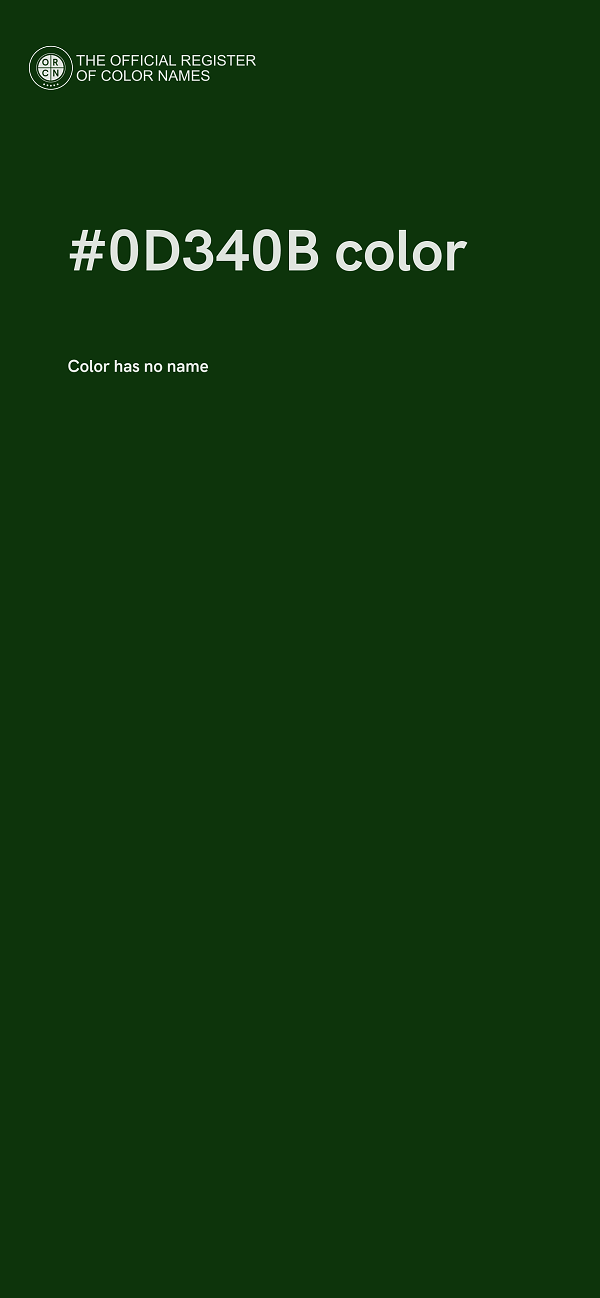 #0D340B color image