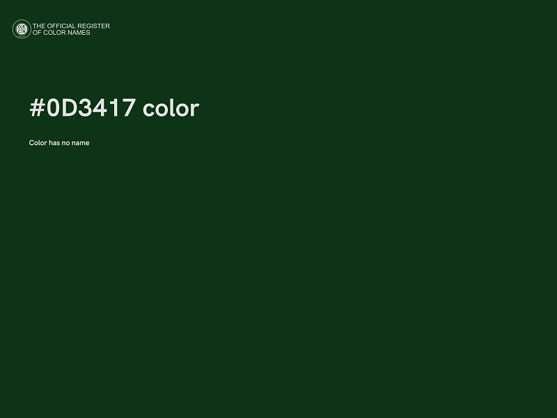 #0D3417 color image