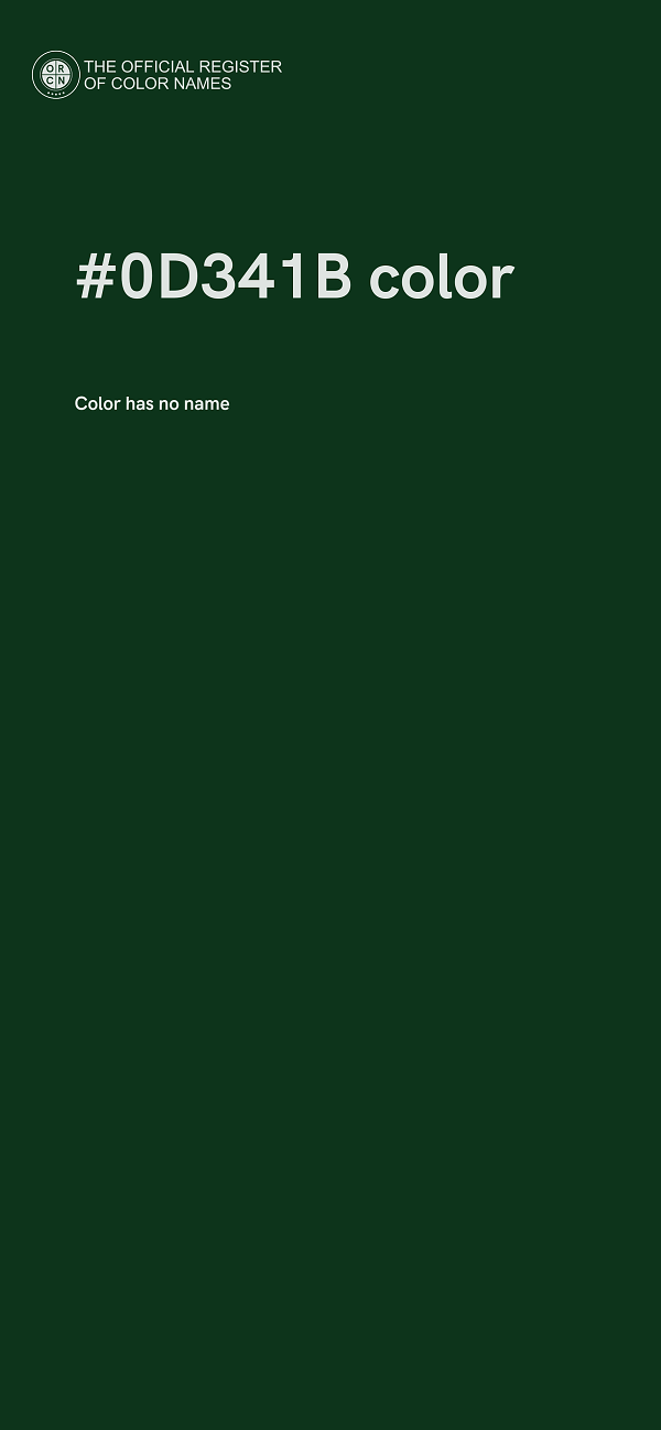 #0D341B color image