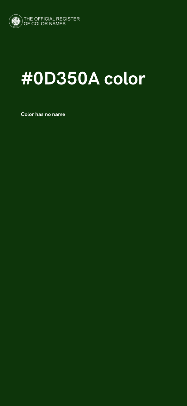 #0D350A color image