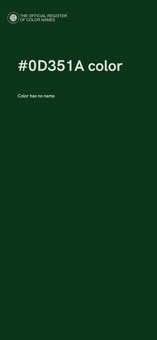 #0D351A color image